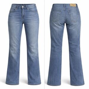 True Religion Jeans Men's 34/25 Ricky RELAXED Straight Light Wash WHISKERING